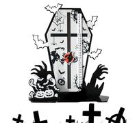 Halloween Countdown Calendar, Coffin Shaped Decoration, Holiday Countdown Ornament, Spooky Countdown Calendar, Halloween Countdowns Calendar Features a Coffin Shape Designed to Bring