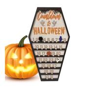 Halloween Countdown Calendar Decor | Holiday Tabletop Ornament,Wooden Decorative Halloween Countdown Tabletop Ornament for Bedside Dining Room Cabinet Wall Window Sill