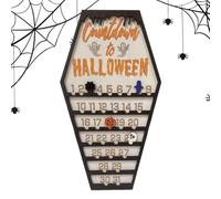 Halloween Countdown Calendar | Festive Table Decorations - Wood Halloween Countdown Table Centerpiece for Holiday Organizers Bedroom Living Room Classroom