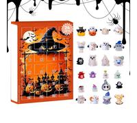 Halloween Countdown Calendar - Fun Halloween AdventCalendar | Witches Cauldron Figure | Spooky Resin Ornament Perfect For Tracking Days Until Hallowceen, Decorating Homes, And Adding A