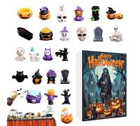 Halloween Countdown Calendar | Halloween Advent Pumpkin Ghost Decorations - 24 Day Doll Figures Ornament Pendants Festive Holiday Decor for Friends Home Adults Family Boys Kids Shop