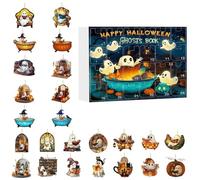 Halloween Countdown Calendar, Halloween Decoration Calendar, Decorative Ornament for Windowsill, Fireplace, Tree, Wall