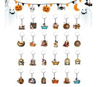 Halloween Countdown Calendar Holiday Decorations Acrylic Ornament Ghost Book Reading Tips Account Calendar Spill Halloween - Spotchain Box, Ghost Gift Set | Thu