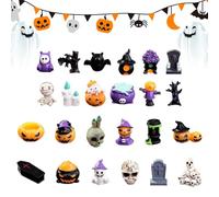 Halloween Countdown Calendar - Resin 26x18x3cm Halloween | 31 Nights Of Fright Scary Doll Collectible Horror Figures | Spooky Holiday Countdown Decoration For Home, Party, And Haunted
