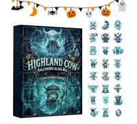 Halloween Countdown Cow Ornament 24-Day Flat Gothic Spooky Decor Toys