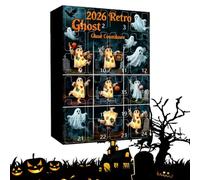 Halloween Countdown Ghost Ornament 24-Day Flat Acrylic Quilting Cute Charms