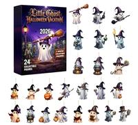 Halloween Countdown Ghost Ornament Spooky 2D Acrylic Toy with Lighted Frame