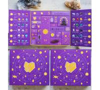 Halloween Countdown Gift Box, Mystical Stones Christmas Advent Calendar, Rock Collection Positive Energy Dig Kit for Women Gifts (2 Pcs)