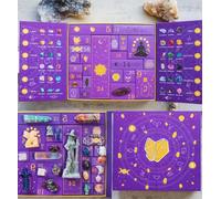 Halloween Countdown Gift Box, Mystical Stones Christmas Advent Calendar, Rock Collection Positive Energy Dig Kit for Women Gifts (1 Pcs)