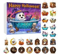 Halloween Countdown Hanging Ornament Surprise Mystery Set for Festive Decorations and Parties (Purple, 32. 5CM)