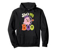 Halloween Couple She's My Boo Ghost Matching Gift Pullover Hoodie