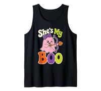 Halloween Couple She's My Boo Ghost Matching Gift Tank Top
