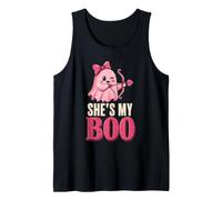 Halloween Couple She's My Boo Ghost Matching Gift Tank Top