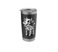 Halloween Cow Skeleton Spooky Cows Stainless Steel Insulated Tumbler