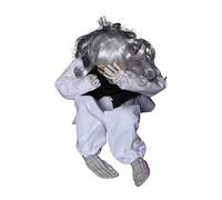 Halloween Creepy Animated Motion Prop Crying Novelty Funny Toy Interactive Halloween Prank Gadget for Kids Adults Cool Scary Decoration (A, One Size)