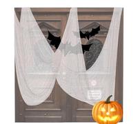 Halloween Creepy Cloth - 30 X 72 Inch Spooky Halloween Gauze Fabric - Holiday Party Supplies for Backyard Farm Dormitory Offices Party Garden Weekday School Haunted House Fall