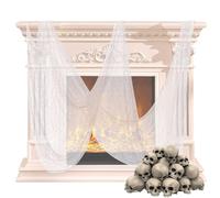 Halloween Creepy Cloth | Spooky 30 X 72 Inch Halloween Porch Decorations | Home Decor for Apartment Fall Party Pathway Patio Driveway Backyard School Offices Farm