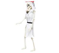Halloween Creepy Skeleton Bride And Groom Wedding Couple Statue for Halloween Scary Gothic Wedding Unique for Couples Figurine Parties (C, One Size)