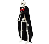 Halloween Creepy Skeleton Bride And Groom Wedding Couple Statue Gothic Halloween Scary Party Centerpiece Unique Home Ornament (D, One Size)