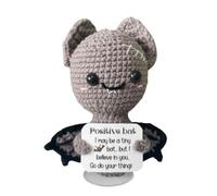 Halloween Crochet Bat Blessing Inspirational Miniature Ornament