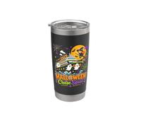 Halloween Cruise Squad Whimsical Cartoon Ghosts Witch Ship Stainless Steel Insulated Tumbler