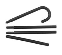 Halloween Crutch Prop Black Plastic Walking Cane for Halloween Season Party