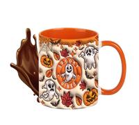 Halloween Cup | 350ml Novelty Goth Mug | Ceramic Cup Travel Kitchen Home Holiday for Men Women Lovers Coworkers Fall Autumn Thanksgiving Christmas Party