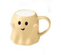 Halloween Cup, 440 ml Novelty Ghost Mug, Reusable Tea Cups For Coffee, Tea & Beverages, Fun Ceramic Drinkware For Daily Routine, Party, College, Book Club, Holiday, Dorm Room & Game Night