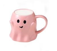 Halloween Cup | 440ml Funny Ghost Ceramic Mugs | Reusable Drink Cups for Home Holiday Dorm Room Game Night College Kitchen Party Book Club Meetings