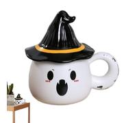 Halloween Cup | Novelty Ghost Mug,Reusable Tea Cups for Daily Routine Party College Book Club Meetings Holiday Dorm Room Game Night