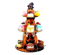 Halloween Cupcake Holder - Halloween Cupcake Cardboard Holder - Halloween Theme Cupcake Display Holder for Cakes, Doughnuts, Candy, and Cookies
