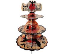 Halloween Cupcake Stand, 3 Tier Paper Decorative Stand, Dessert Display