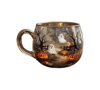 Halloween Cups | Party Supplies Drinkware | Haunted Path Fall Pumpkin Cup | for Kitchen Counter Home Milk Ice Water Juice Latte Tea