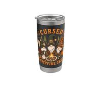 Halloween Cursed Campfire Crew Spooky Camping Gnomes Stainless Steel Insulated Tumbler