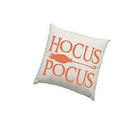 Halloween Cushion Cover - Hocus Pocus Scatter Cushion Home Accessory Pillow Bedroom Movie Decor Sanderson Witch Spooky - Natural Canvas 50x50cm