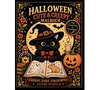 Halloween Cute & Creepy Malbuch im XXL Format: Bold & Easy Ausmalbuch im Creepy Coziness Stil: Über 45 Halloween-Motive inkl. Grusel-Quiz und ... Coloring Buch von kawaii bis klassisch!