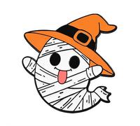 Halloween Cute Ghost Enamel Pins,Pumpkin Skull Ghost Decorative Brooch Pins,Halloween Enamel Lapel Pin,Holiday Backpack Badge for Jeans Hat Jacket Backpack