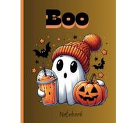 Halloween Cute ghost notebook: A4 Lined fall, Halloween, cute, spooky notebook
