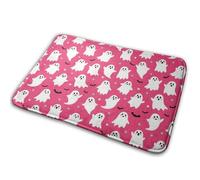 Halloween Cute Pink G-Host Bathmat Dirt Trapper Floor Mats Anti Mould Bathroom Rug For Bathroom Entrance Front Back Door 40X60Cm