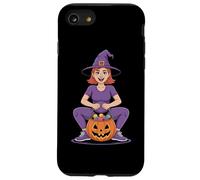 Halloween Cute Witch With Jack O Lantern Candy Case for iPhone SE (2020) / 7/8