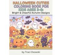 Halloween Cuties Coloring Book for Kids Ages 3-8: Bright & Cheerful Autumn Designs