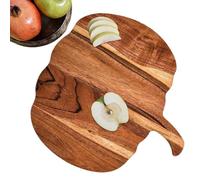 Halloween Cutting Board - Wooden Pumpkin Shaped Chopping Board, Kitchen Board for Meat and Veggies | Decorative Halloween Kitchen Accessories, Wooden Serving Tray for Fall, Holiday Kitchen