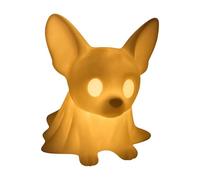 Halloween Dachshund Ghost Lamp, LED Night Light, Glowing Dog Figurine, Decorative Resin Statue, 5.90 inch, Battery Operated, Indoor Holiday Decor (Chihuahua)