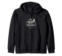 Halloween Dad Mom Daughter Adult Costume Fairy Security Zip Hoodie