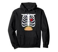 Halloween Dad Skeleton Taco Belly Funny Pregnancy Couple Men Pullover Hoodie