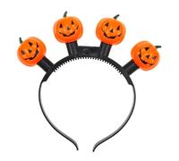 Halloween Day Of The Dead Hairband LED Light Up Hair Hoop Halloween Party Headpiece Flashing Hair Accessories For Women Girls Kids Costume Decoration (Orange, 21x21x3cm)