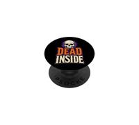 Halloween Dead Inside Funny Skull Drip Letters Sarcastic PopSockets Adhesive PopGrip