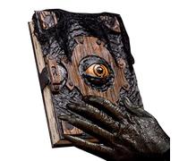 Halloween Decor Damn Book,Evil Eye Spellbook Figurine | Gothic Spell Book Halloween Decoration Halloween Book Collectible by Demon Eyes Grimoire