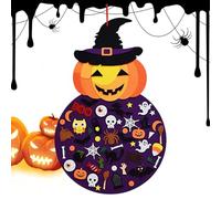 Halloween Decor, Felt Ornaments Decoration Pendant, Ornament 2.8Ft Interactive Festive Toy for Festival Party Activities Kids Boy Gathering Home Girl