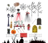 Halloween Decor Glow In Dark Miniature Luminous Tiny Figurines